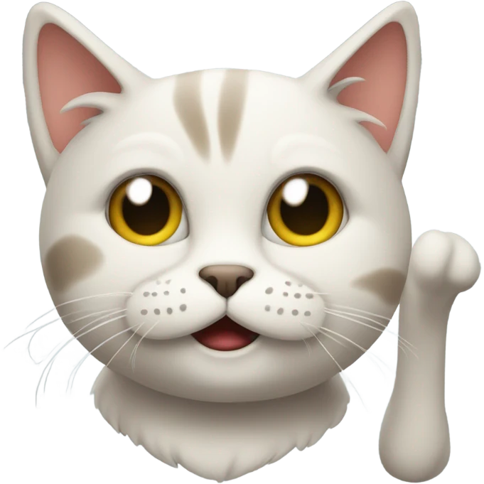 Cat saying loser emoji