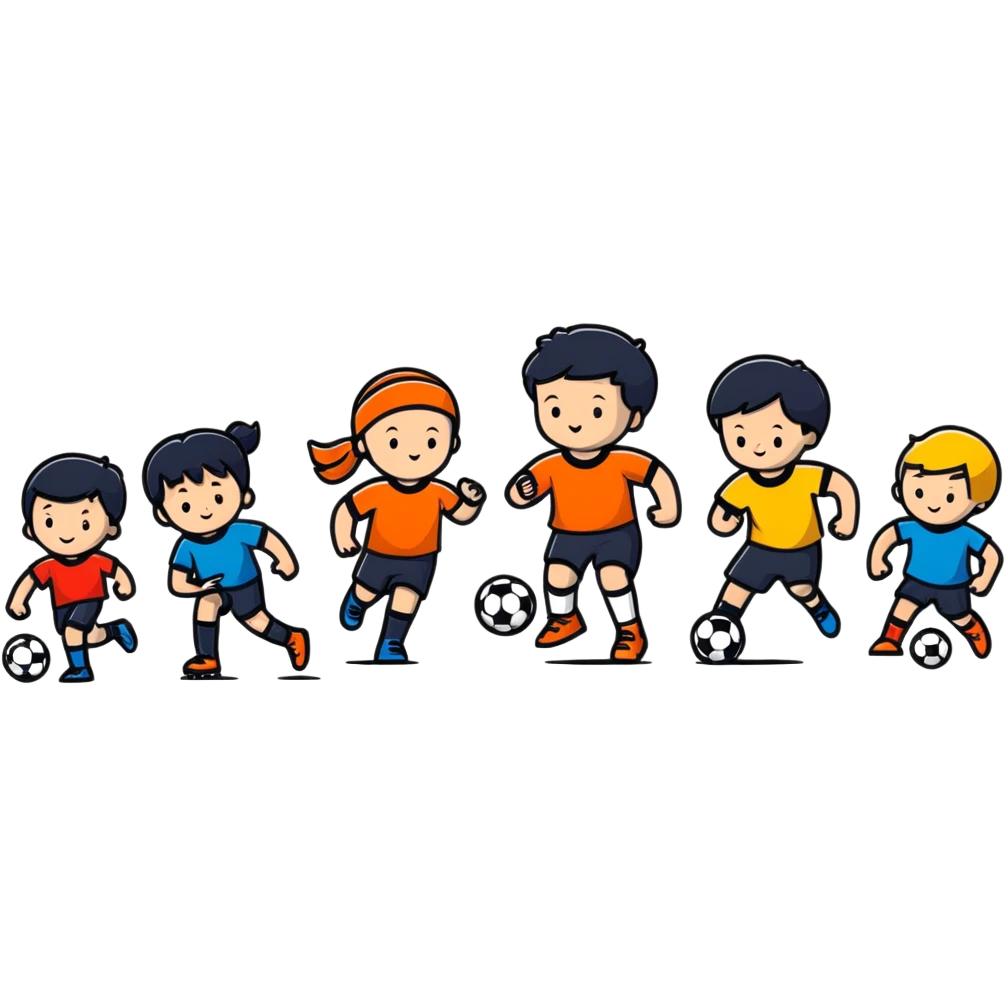 children playing sports emoji