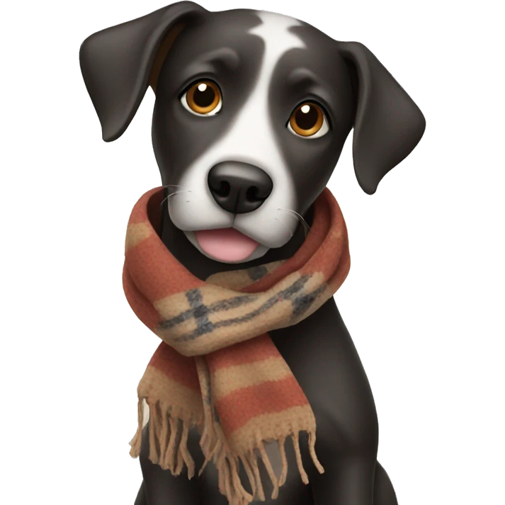 Dog with a scarf emoji