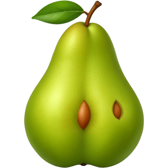 pear with piece emoji