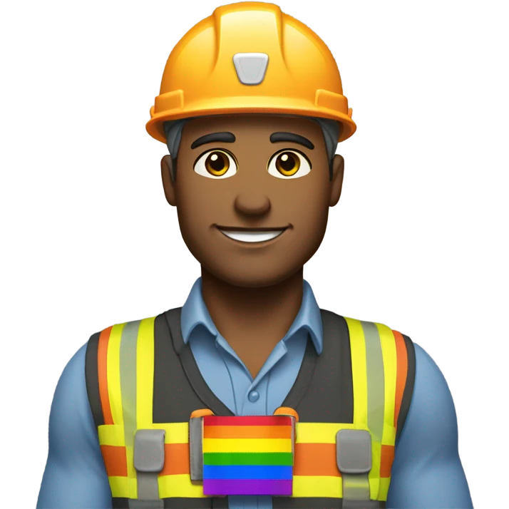 gay construction worker emoji