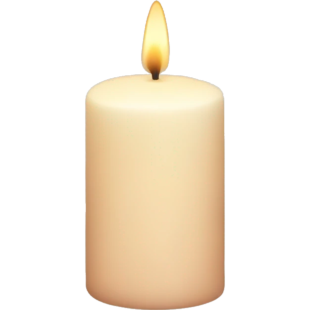Powder-colored candle emoji