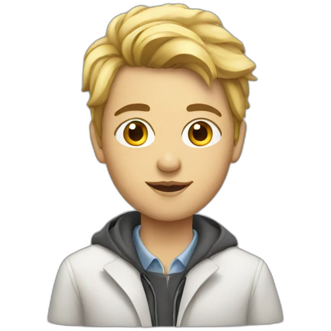 young white journalist emoji