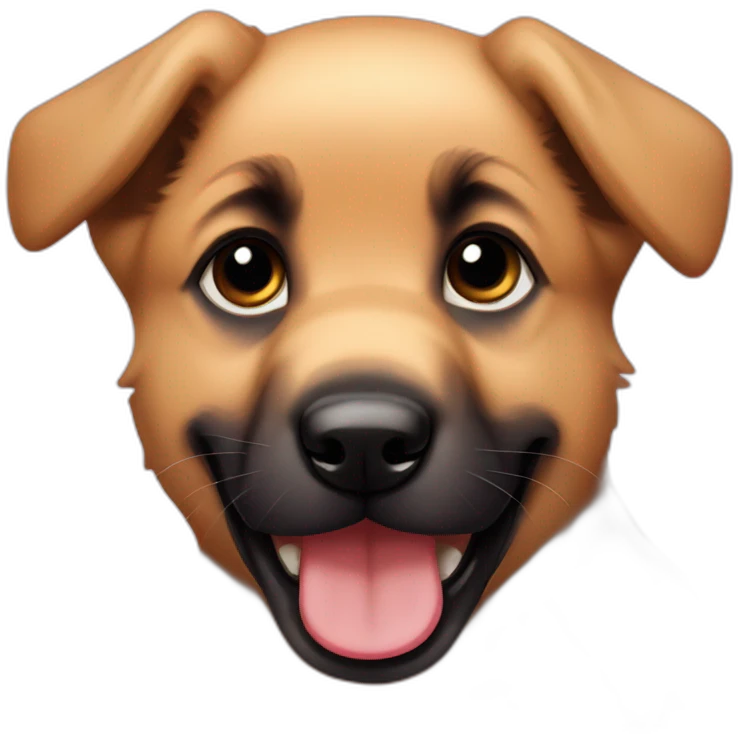 Naughty german sheppard puppy emoji