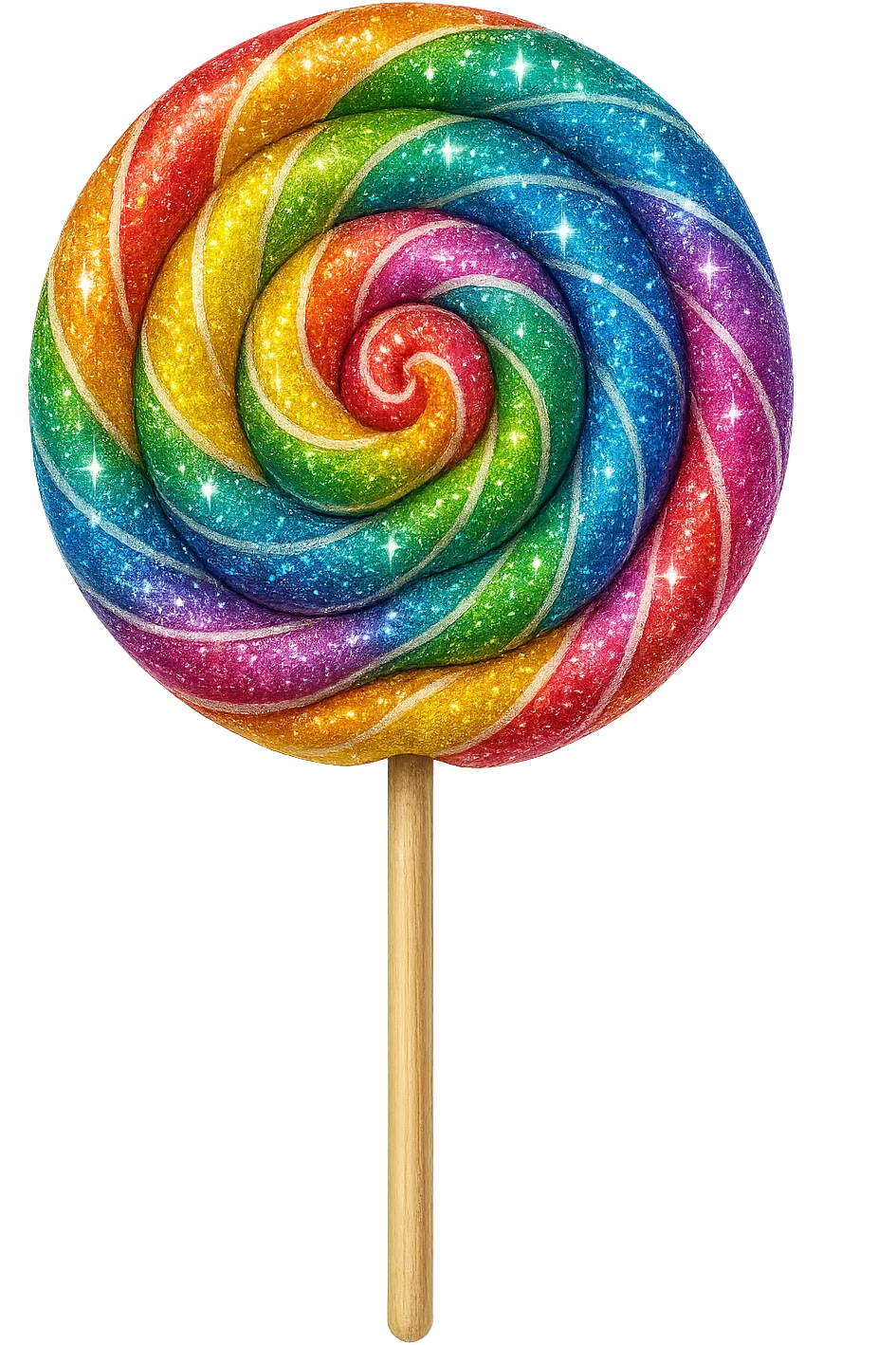 sparkling lollipop, no background emoji