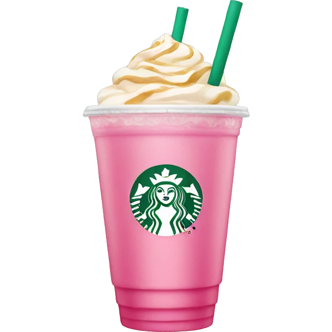 Pink drink Starbucks emoji