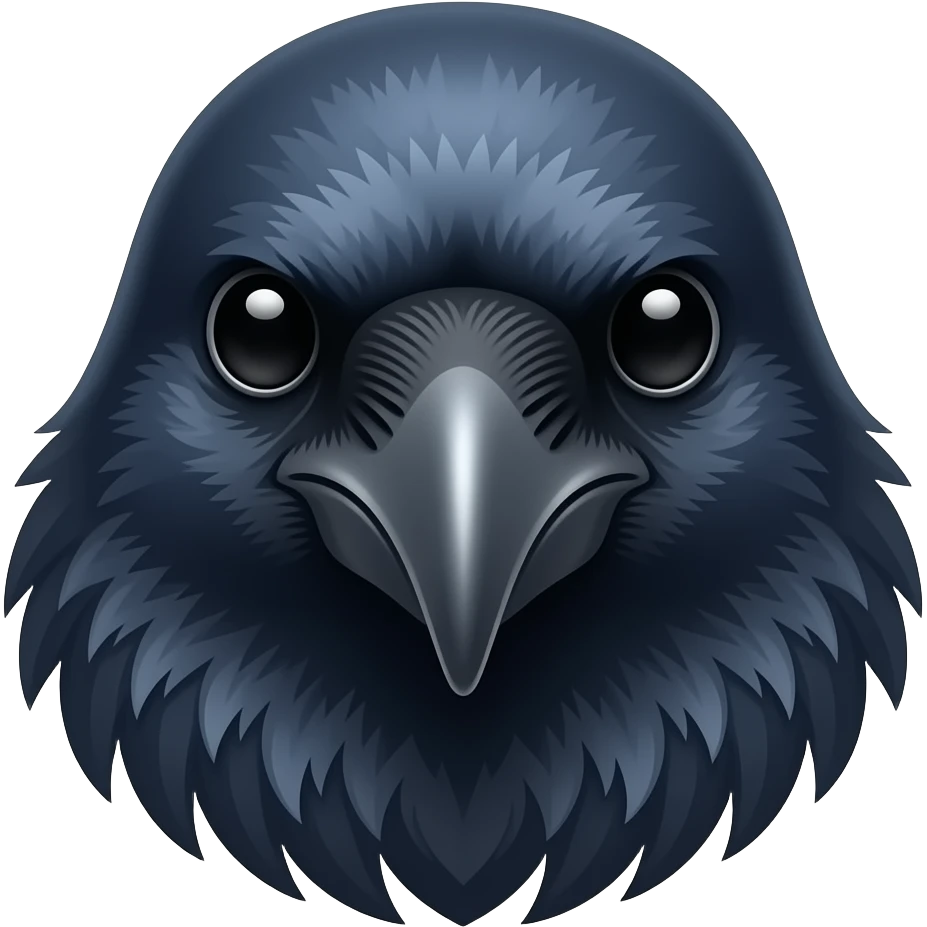 crow head emoji