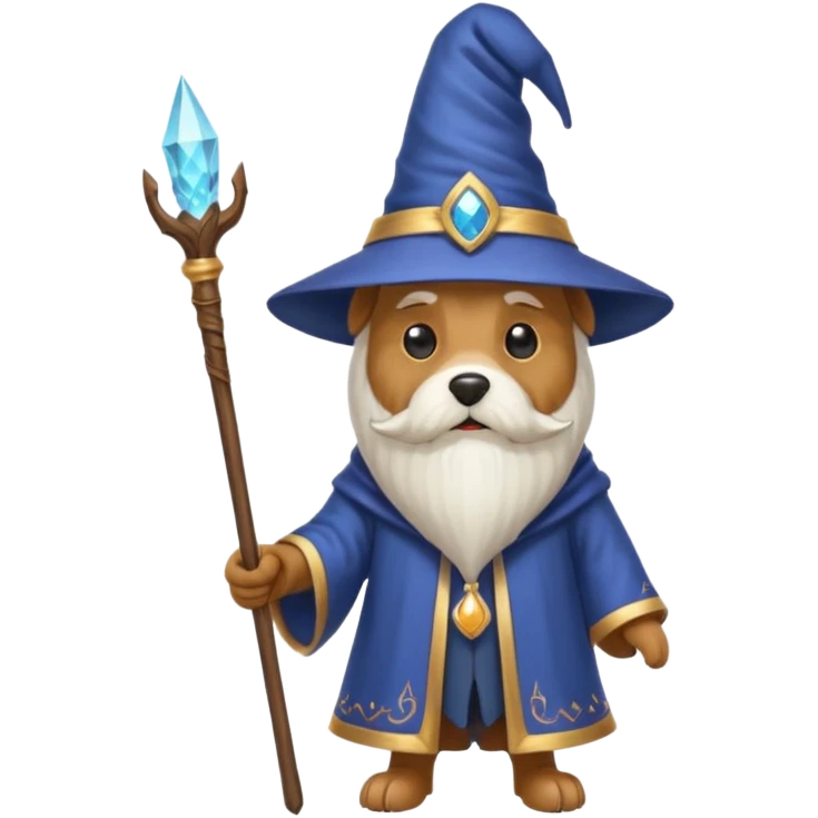 Dog wizard emoji