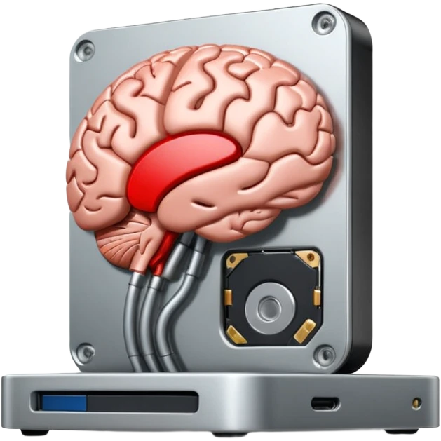 brain on an external hard drive emoji