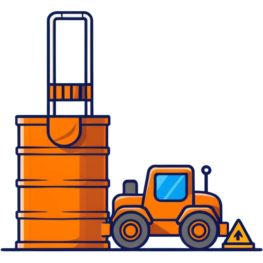 orange road construction barrel emoji