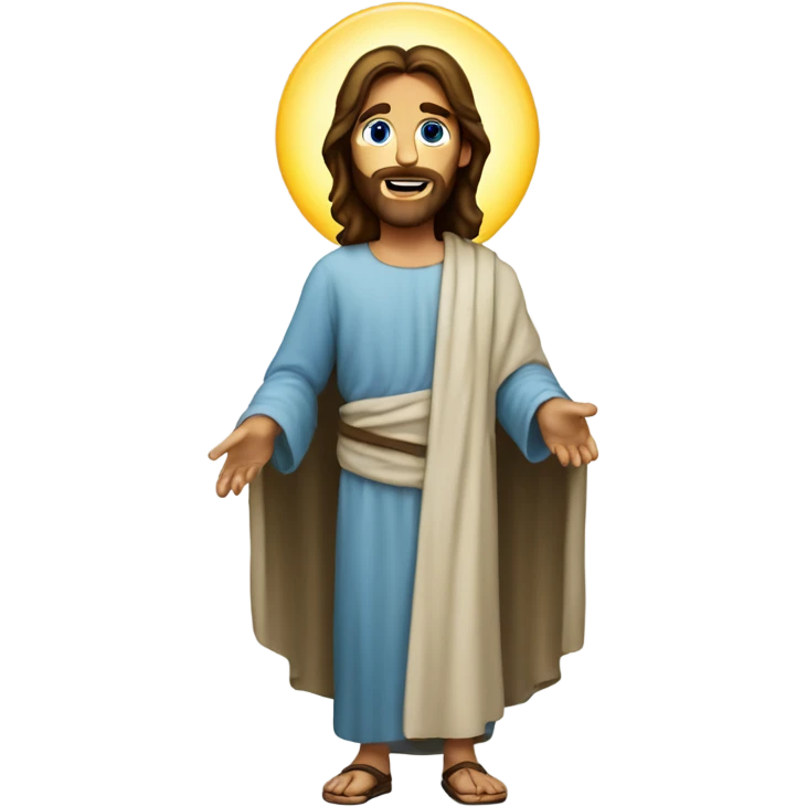Blue eyed Jesus  emoji