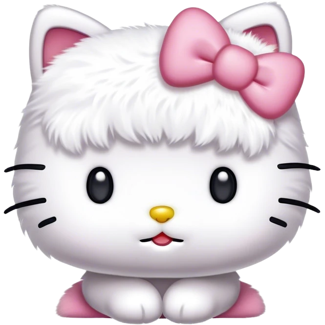Cutest hello kitty that looks like the one in hello kitty and friends exact picture cute no mouthe  emoji