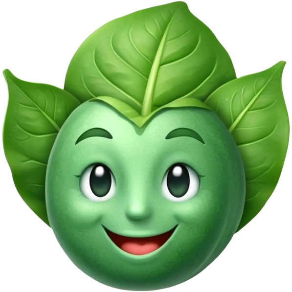 Winking Spinach emoji