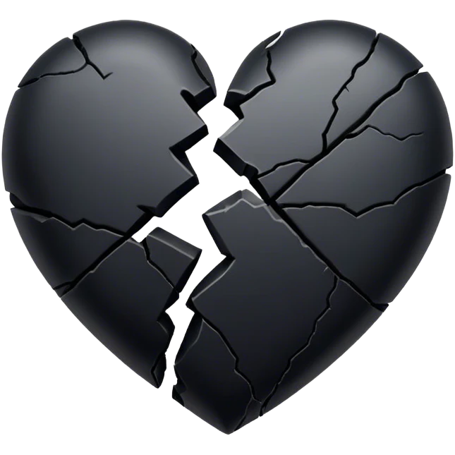 Black broken heart emoji
