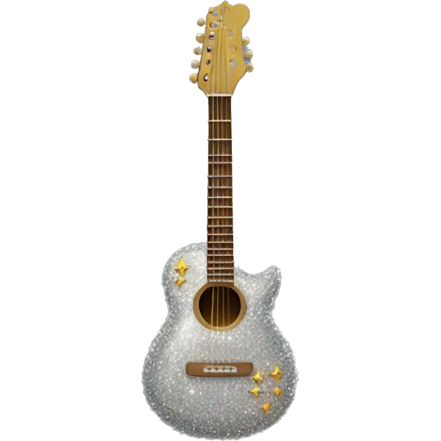 Sparkly guitar  emoji