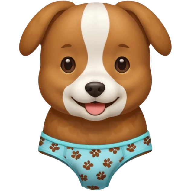 Dog selling underwear  emoji