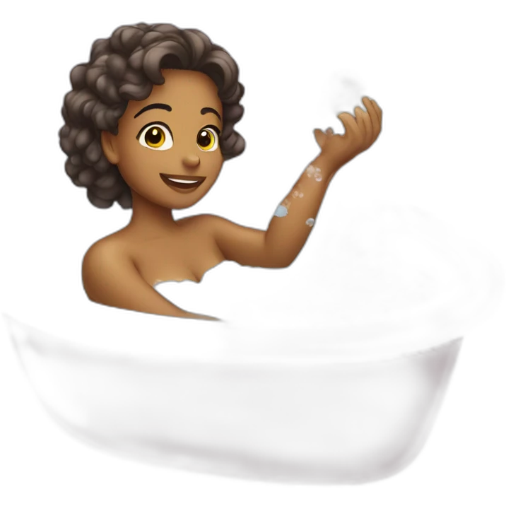 The bubble bath is beautiful emoji