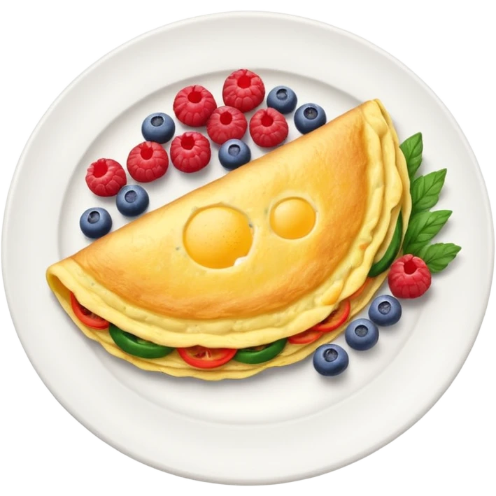 Omelet with vegetables + 1/2 cup berries emoji