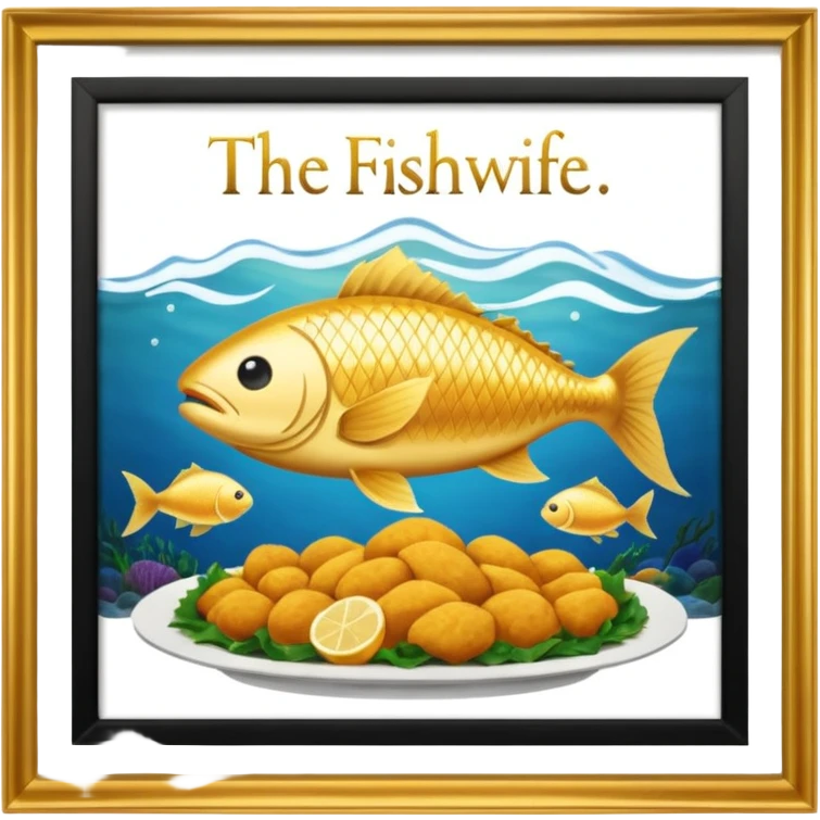 Create a logo using this image.  The wording should read: The Fishwife Founder Feast  emoji