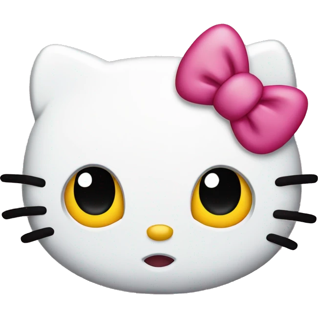 hello kitty side eye emoji