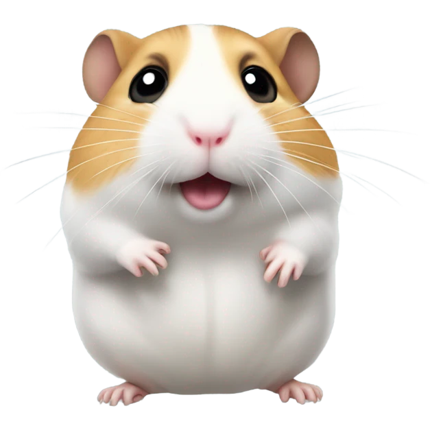 Hamster with tear falling from its eye emoji