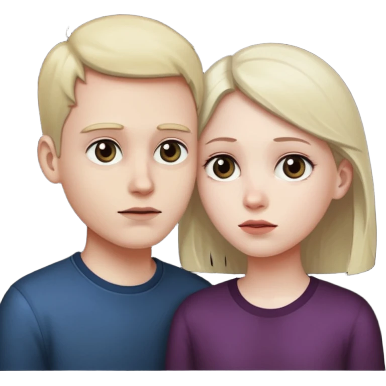  Indifference - 2 people looking away from each other emoji