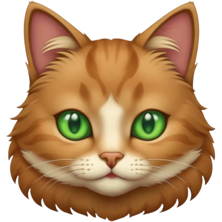 Green eyes cat emoji