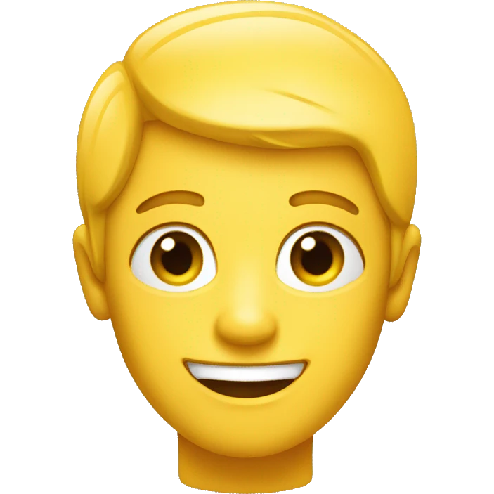 smiling with yellow bone emoji