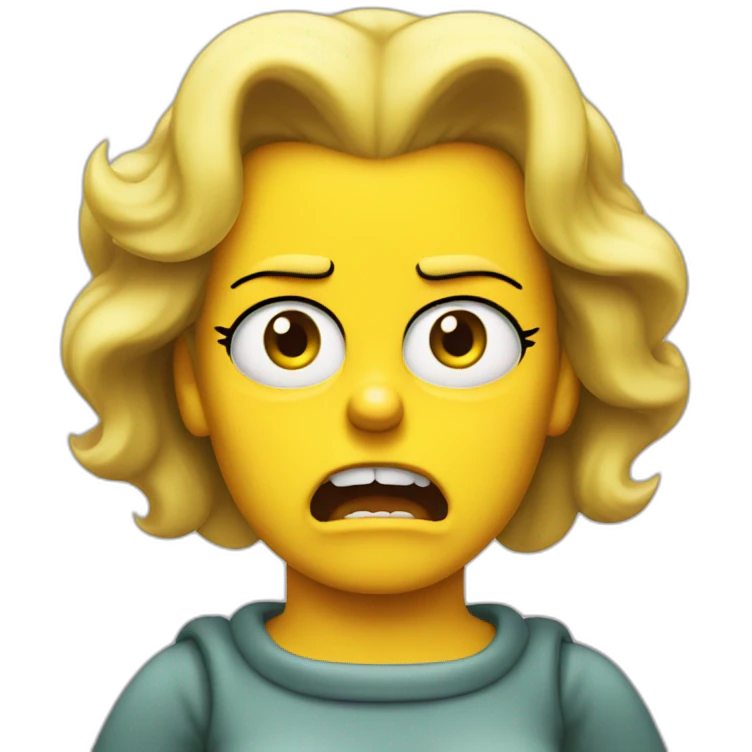 Angry Lisa Simpson emoji