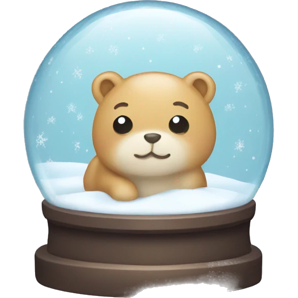 Cute snow globe  emoji