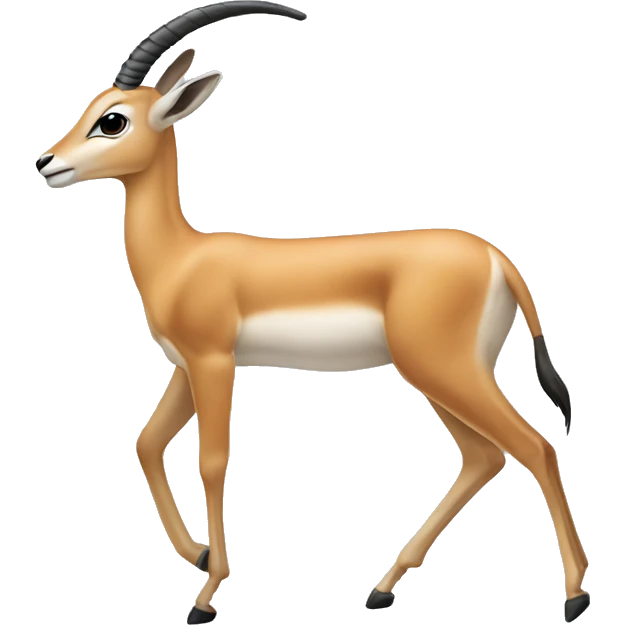 Gazelle with high heels emoji