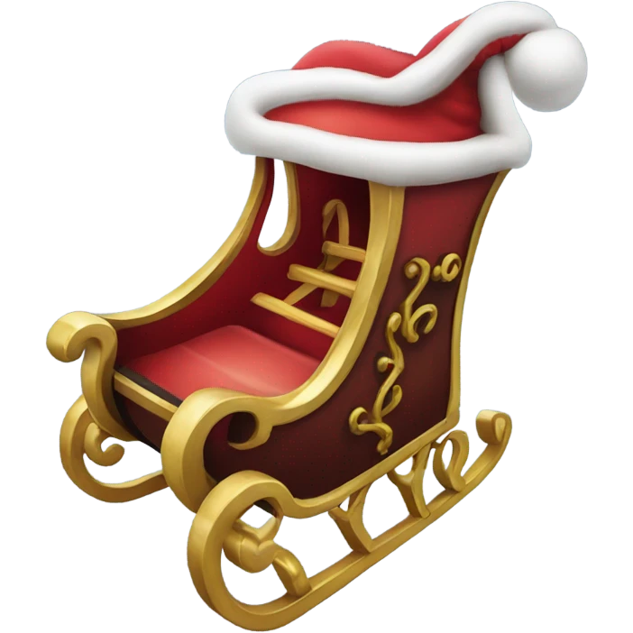Santa's-sleigh emoji