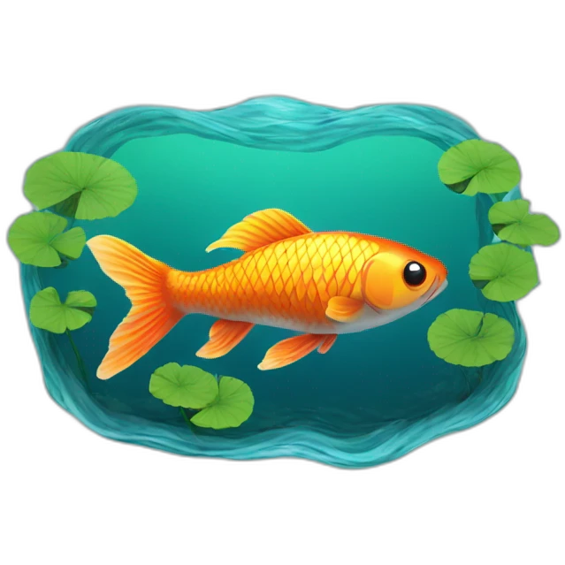 koifish in a pond emoji