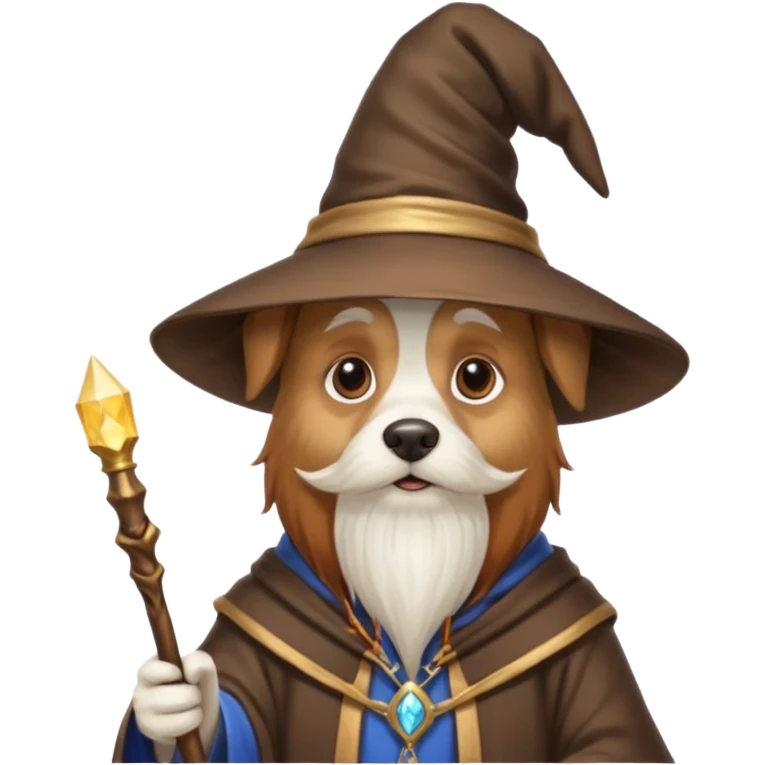 Dog wizard emoji