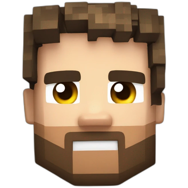 Minecraft steve head emoji