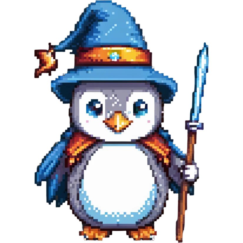 penguin wizard emoji