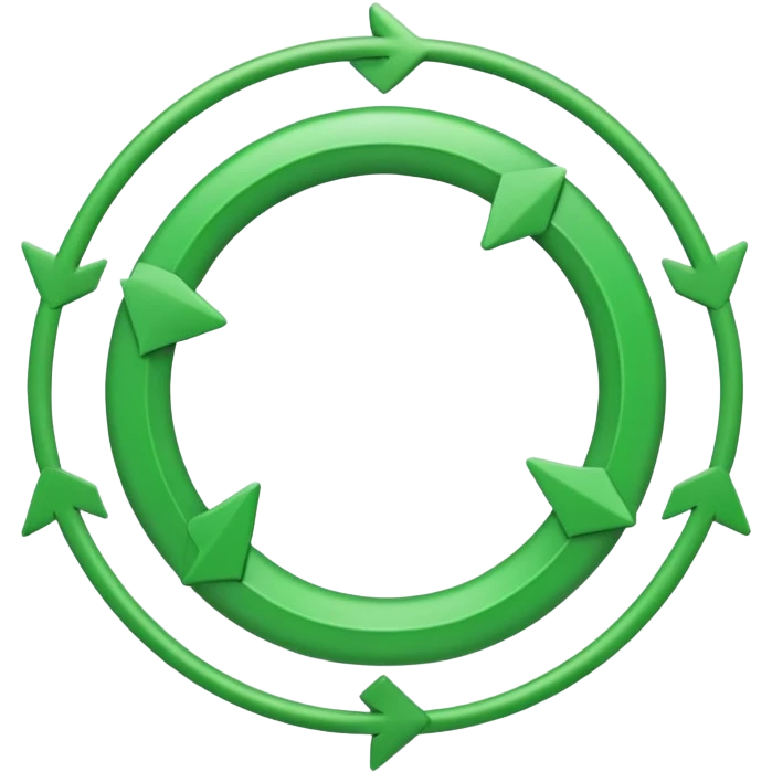green loop with arrows emoji