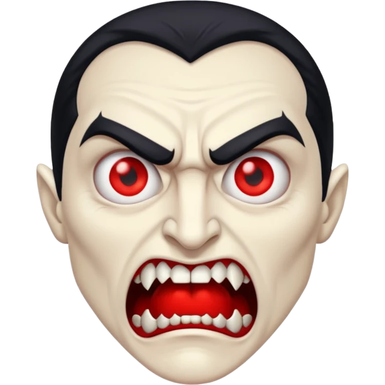 angry dracula face emoji