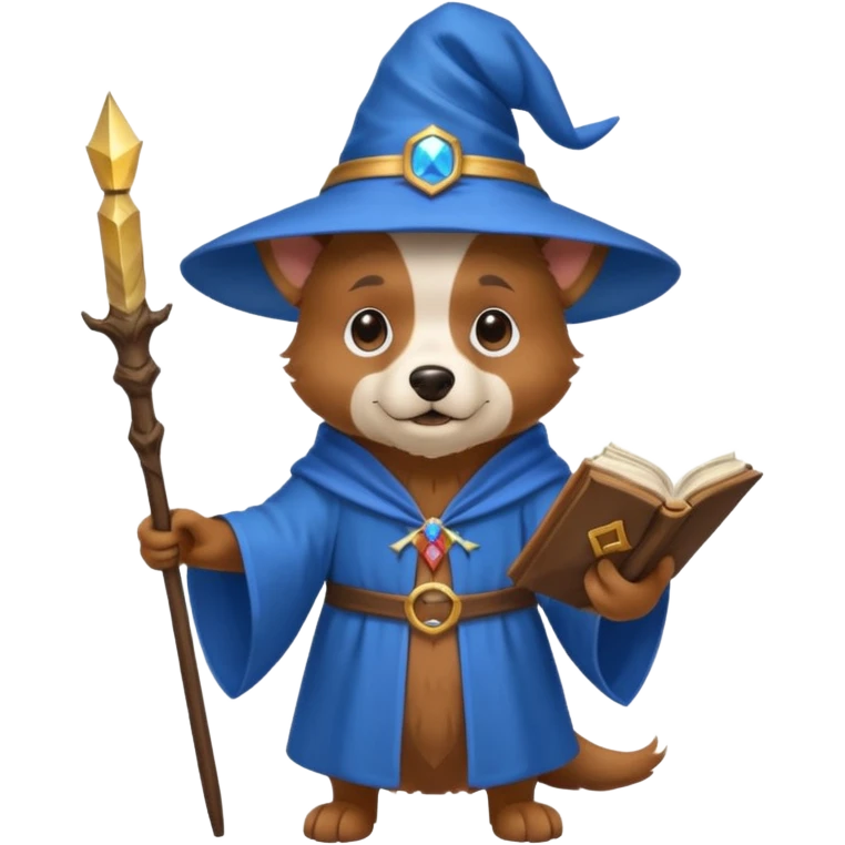Dog wizard emoji