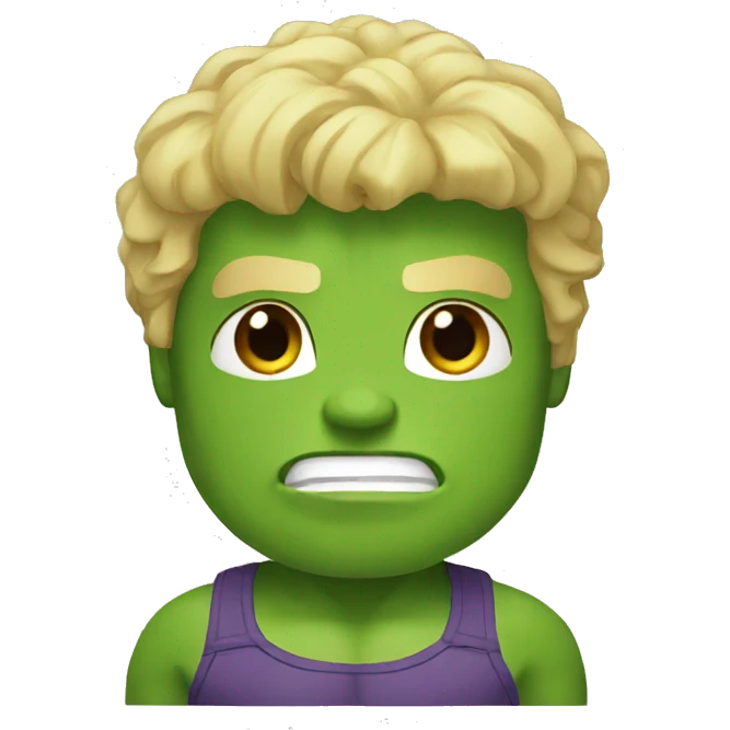 hulk with blonde hair emoji