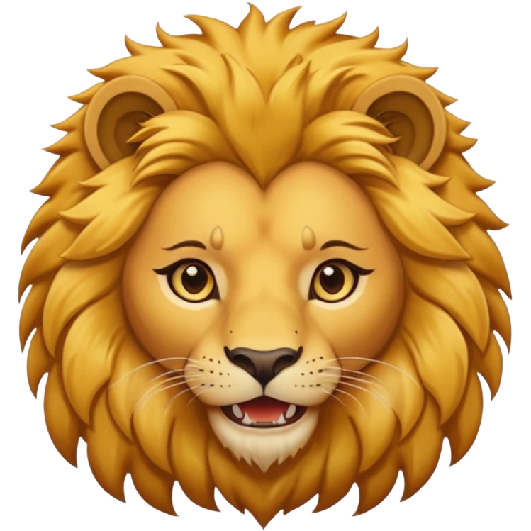 High resolution of a women lion emoji