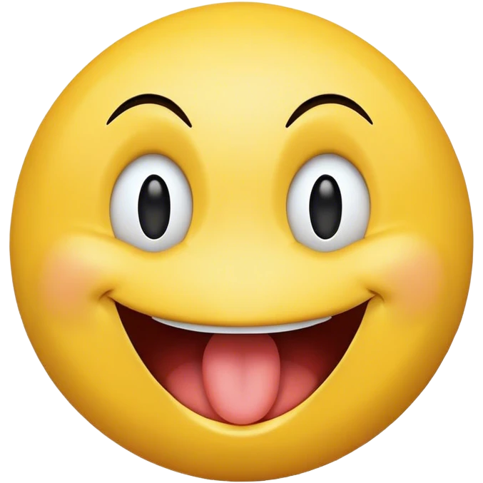 A smiley face with his mouth open  emoji