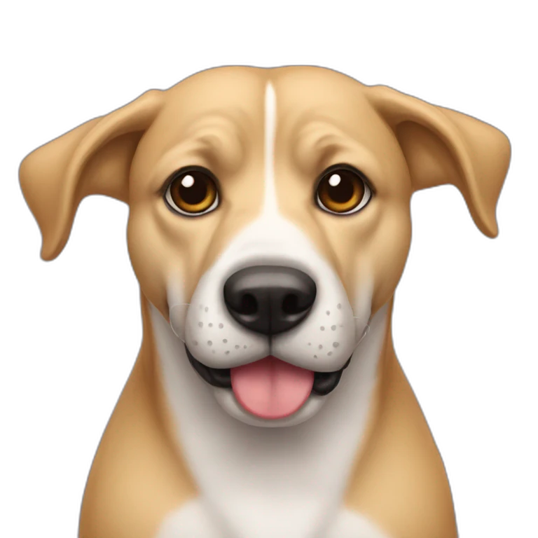 perro con bigote emoji