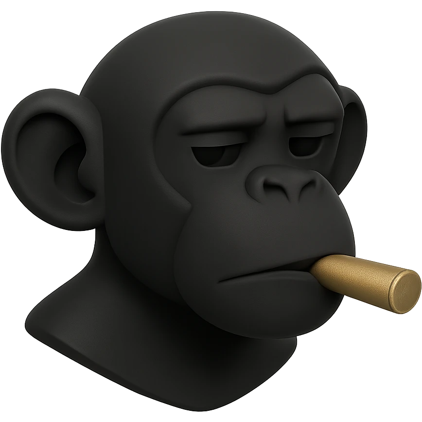 monkey with cigar emoji