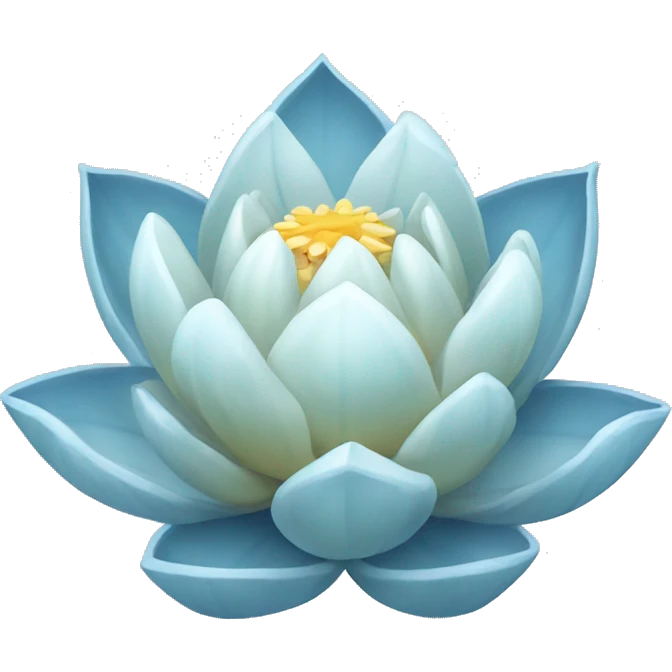 Ice lotus emoji