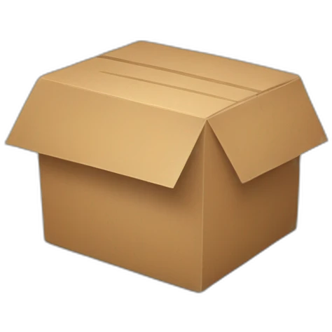 Caixa de papelão  emoji