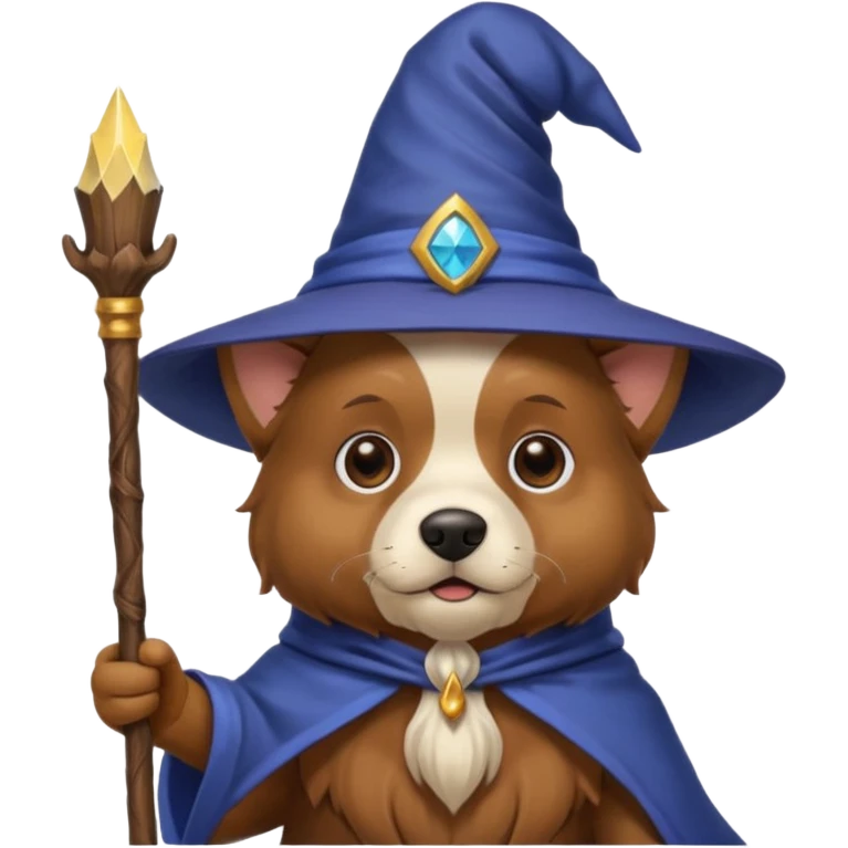 Dog wizard emoji