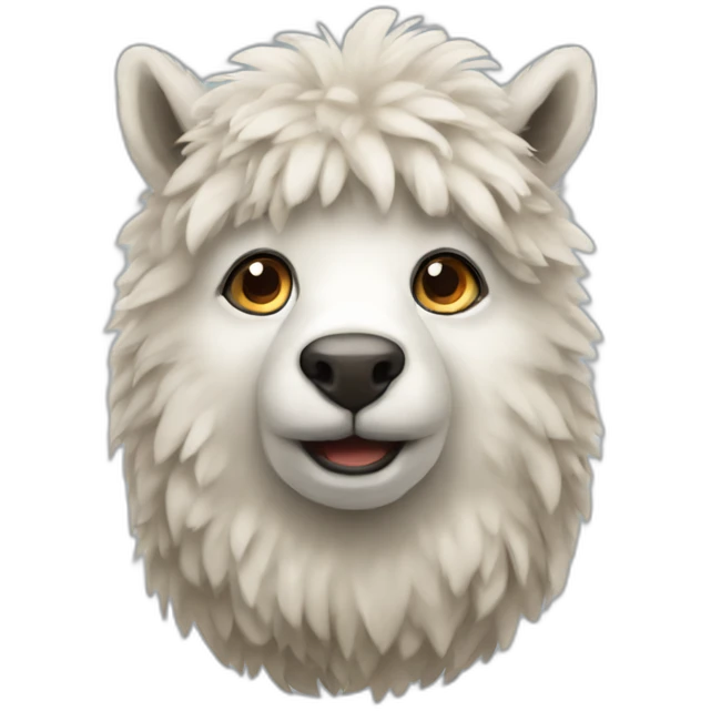 Alpaga animal emoji
