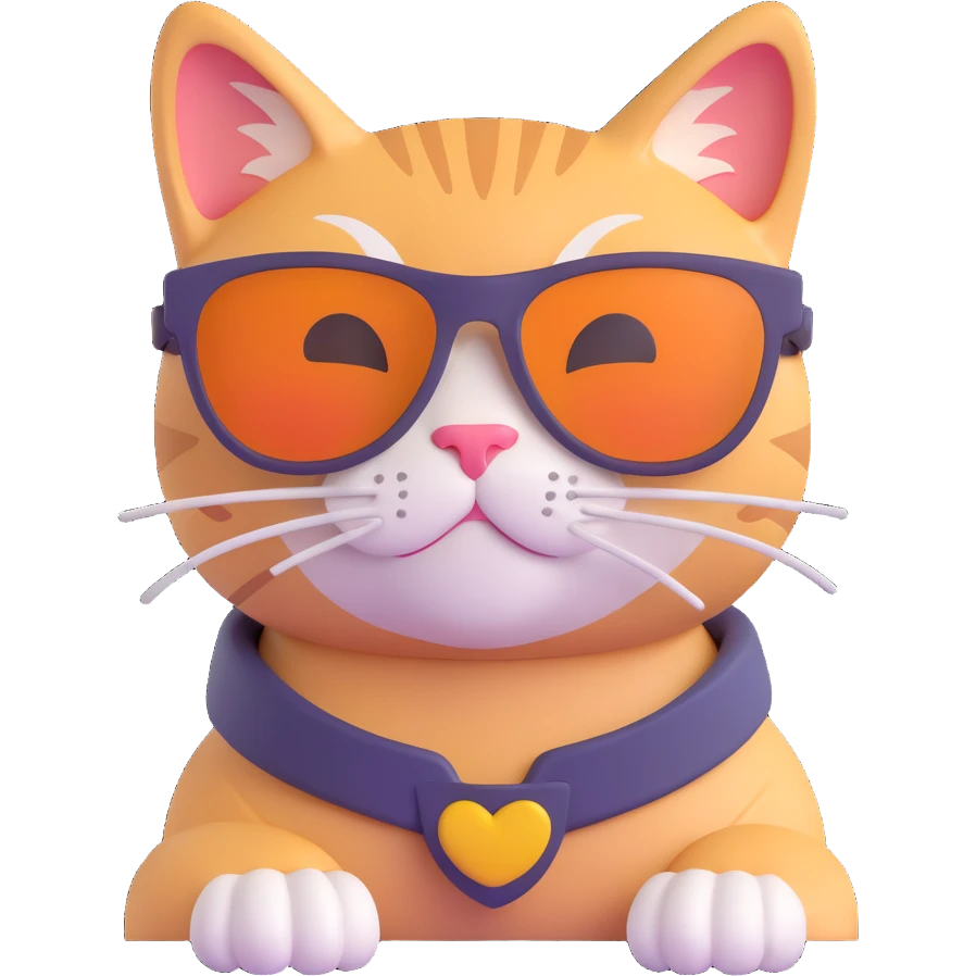 cat wearing sunglasses emoji