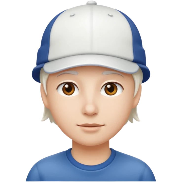 Only white cap emoji